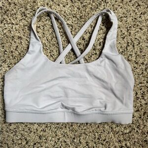 Lululemon Athletica Gray Sports Bra with Crisscross Straps